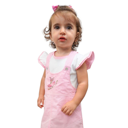 Pima Cotton Ballerina Overall Dress – Soft Baby & Toddler Dress