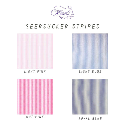Seersucker Striped Cotton – Small Baby Keepsake Box