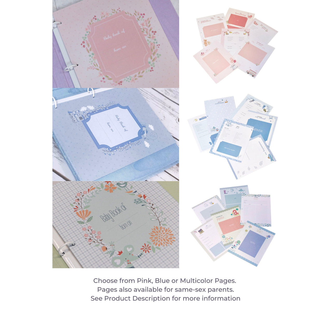 Solid Moiré – Baby Memory Book