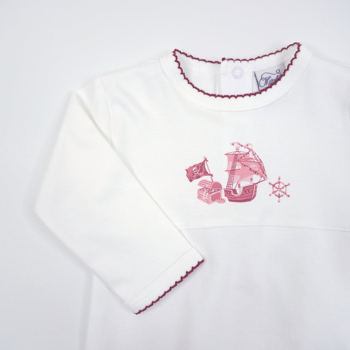 Pirate Print Pima Cotton Baby Gown