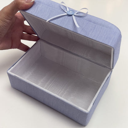 Micro Stripe Cotton – Small Baby Keepsake Box
