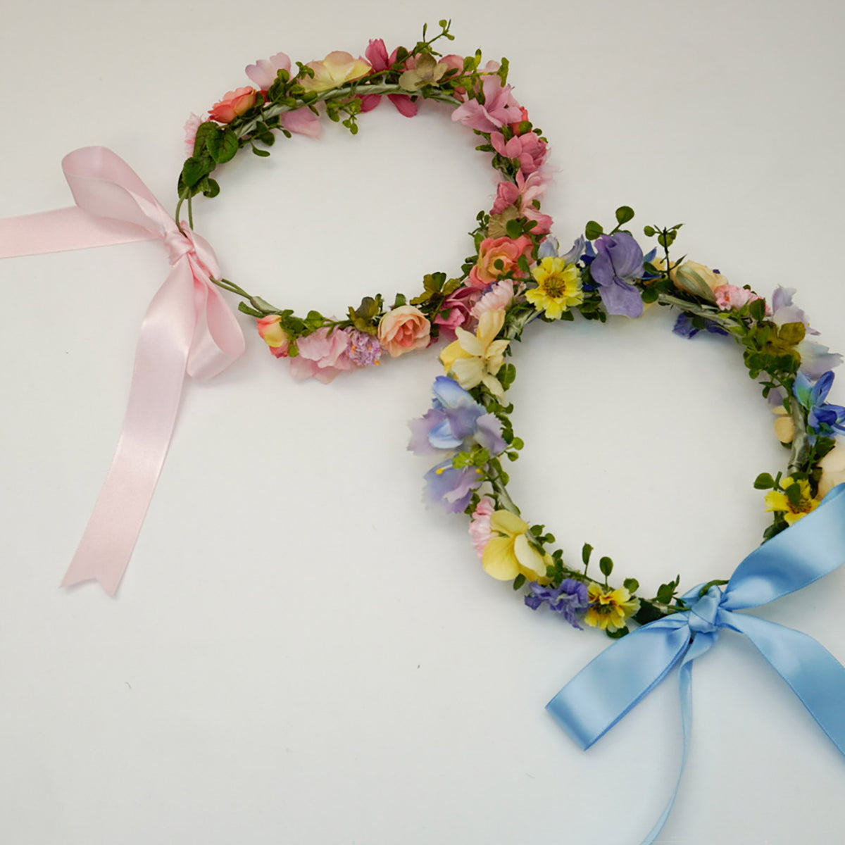 Silk Wild Flowers Head Crown - Adjustable