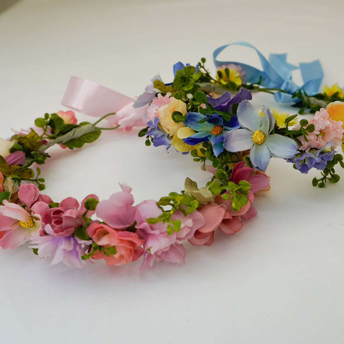 Silk Wild Flowers Head Crown - Adjustable