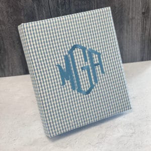 Baby Photo Album Large In Gingham Cotton
