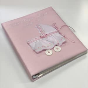 Baby-Memory-Book-KBRE-4-Pink-Ballantines-White-Thread-no-baby