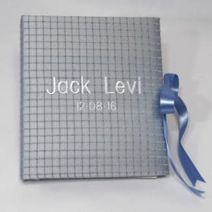 Baby-Memory-Book-KBRE-46-Blue-Block-White-Thread