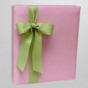 Baby-Memory-Book-KBRE-52C-Pink-Green-Bow