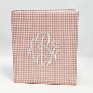 Baby Memory Book In Gingham Cotton