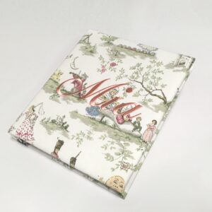 Baby-Memory-Book-KBRE-BG-Multicolored-Toile-Ballantines-Font-Baby-Pink-Thread
