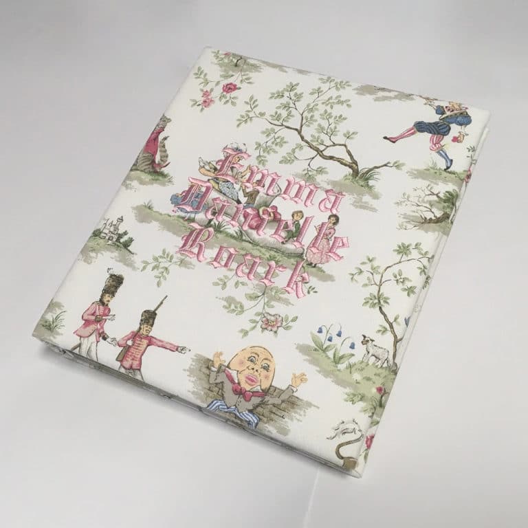 Baby Memory Book in Cotton in the Baby Garden Collection - MARCELA