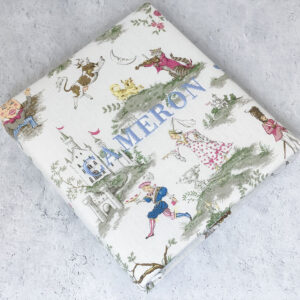 Baby-Memory-Book-Multicolored-Bodoni-Font-Baby-Blue-Thread-KBRE-BG