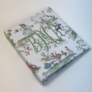 Baby-Memory-Book-Multicolored-Bodoni-Font-Baby-Celadon-Thread-KBRE-BG