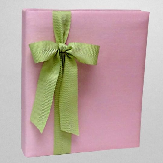 Large-Baby-Photo-Album-AR11-52C-Pink-Green-Bow
