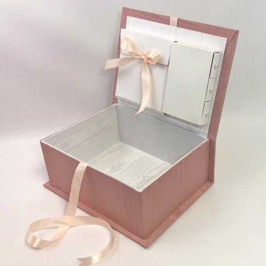 Medium Baby Keepsake Box In Baby Moiré