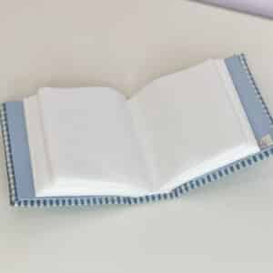 Small Hardbound Photo Album In Gingham Cotton
