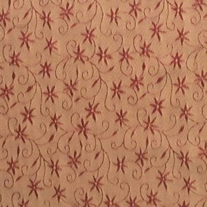 Fabric-Swatch-Silk-Brick-Red-Small-Flowers-Silk