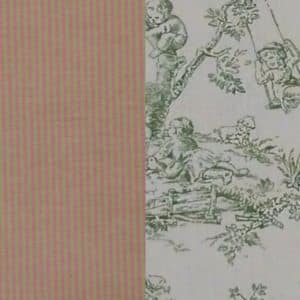 Fabric-Swatch-Cotton-Pink-and-Green-Striped-with-Celadon-Toile-Cotton
