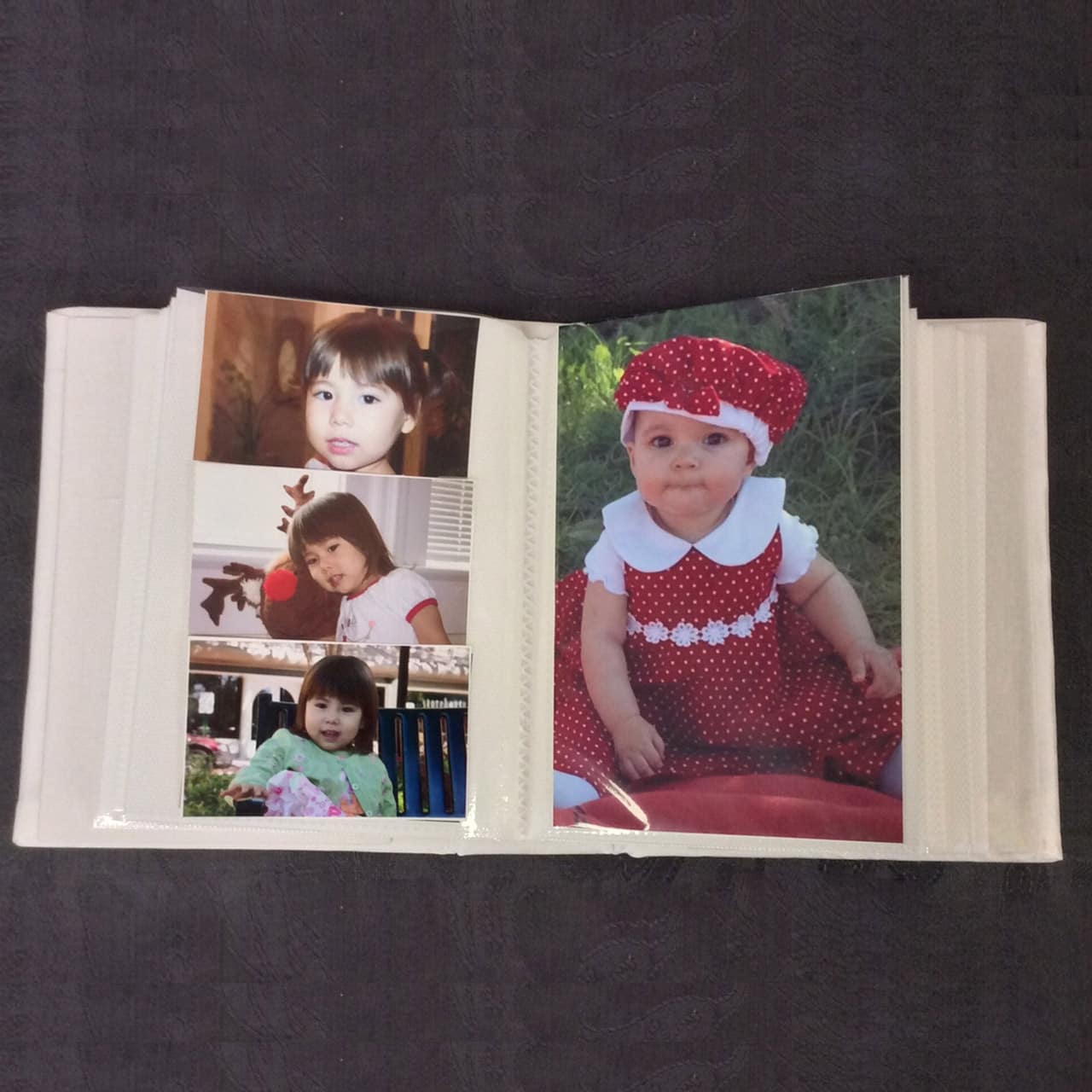 Small Hardbound Photo Album in Baby Shantung - MARCELA