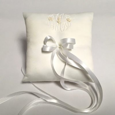 21 cm Silktalk Ring Pillow Wedding Handmade Cushion Beige Bow Tie Satin Ring Cushion Bearer Cotton Lace Embroidered 21 cm 