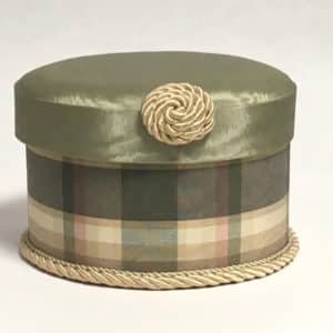 B12R-1C-Pink-and-Green-Plaid-on-Cream-Moire-with-Moss-Green-Moire