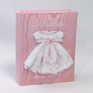 Medium-Baby-Photo-Album-AHB9P-22G-Pink-Ballantines-White-Thread