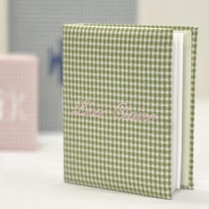 Medium Hardbound Photo Album in Gingham Cotton