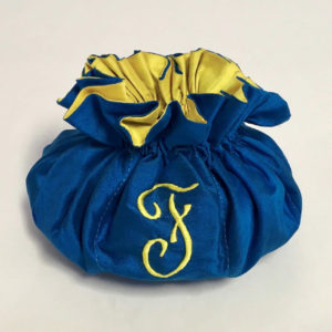 PJ5-CM-Royal-Blue-with-Baby-Yellow-Silk-Style-40-Gold-Thread-F