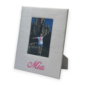 Baby Photo Frame In Baby Shantung