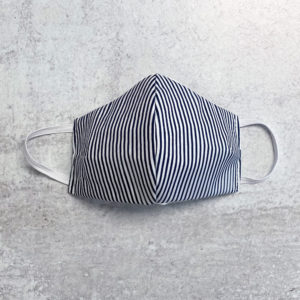 Marcela-Personal-Mask-Blue-White-Striped-Small-Front