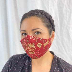 Face-Mask-Indian-Animals-Toile-Front-Model