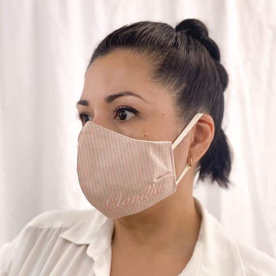 Face-Mask-Striped-Cotton-Personalized-Front-Model