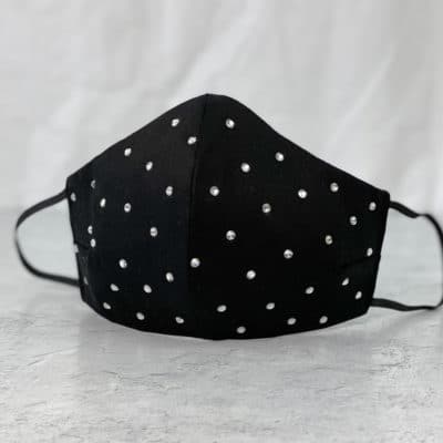 Bling Black Face Mask