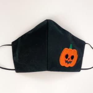 Halloween-Orange-Pumpkin Face Mask