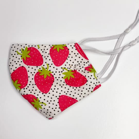 Face mask with Strawberries