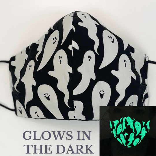 Glow in the Dark Hocus Pocus Ghosts Face Mask