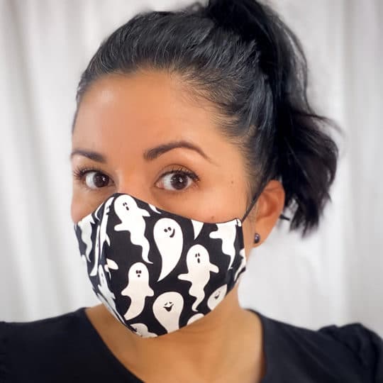 Glow in the Dark Hocus Pocus Ghosts Face Mask