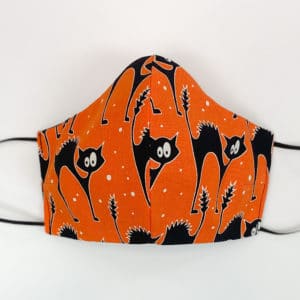Glow in the Dark Scaredy Cats face mask