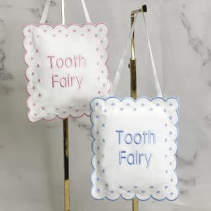 Tooth Fairy Baby Sign In Linen Cotton Blend