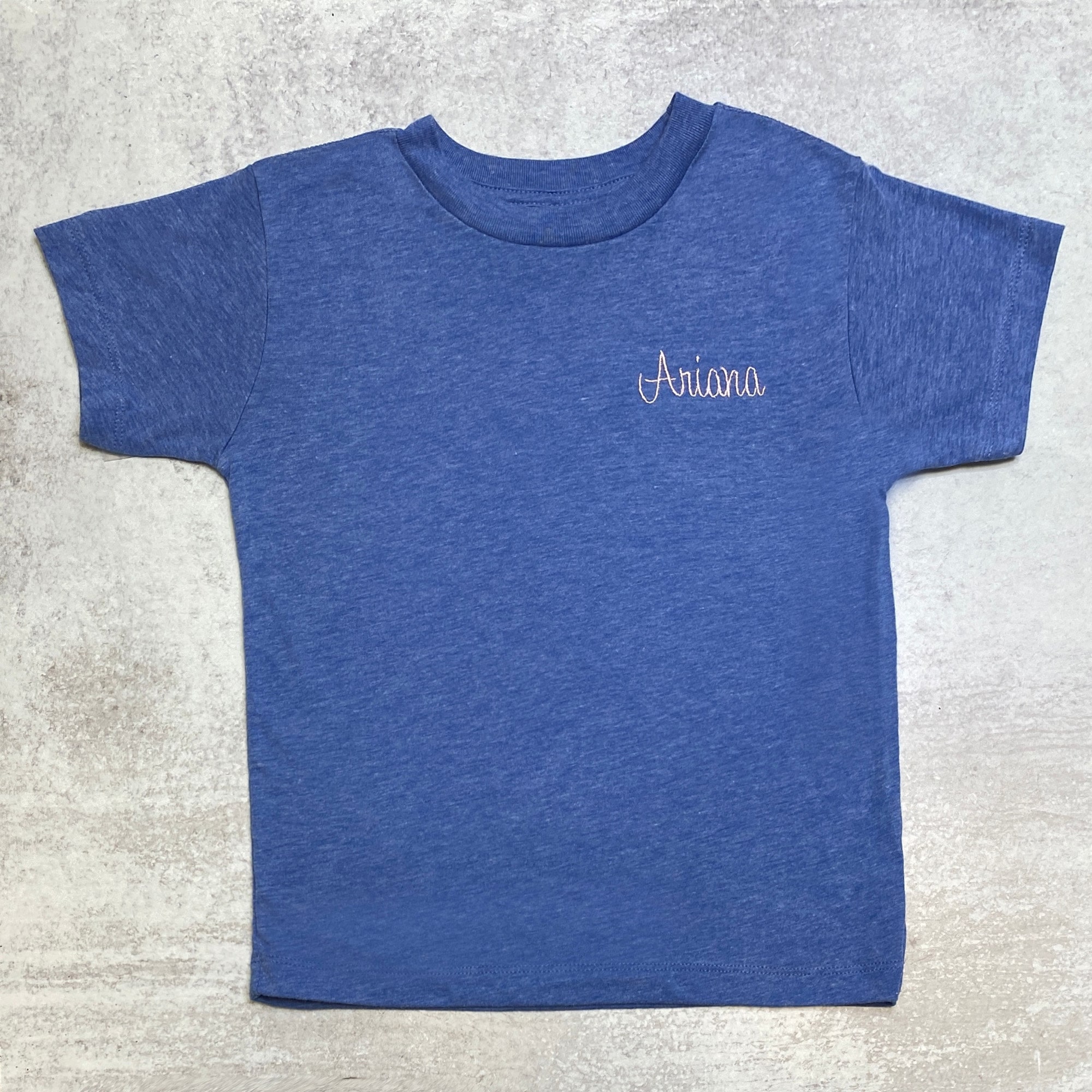 Kleding Unisex kinderkleding Tops & T-shirts T-shirts 18 mo-10 Lightweight Unisex Sweatshirt Light Blue Hand Letter Font or Large Monogram Toddler Boys Long Sleeve Boutique Quality Cotton 