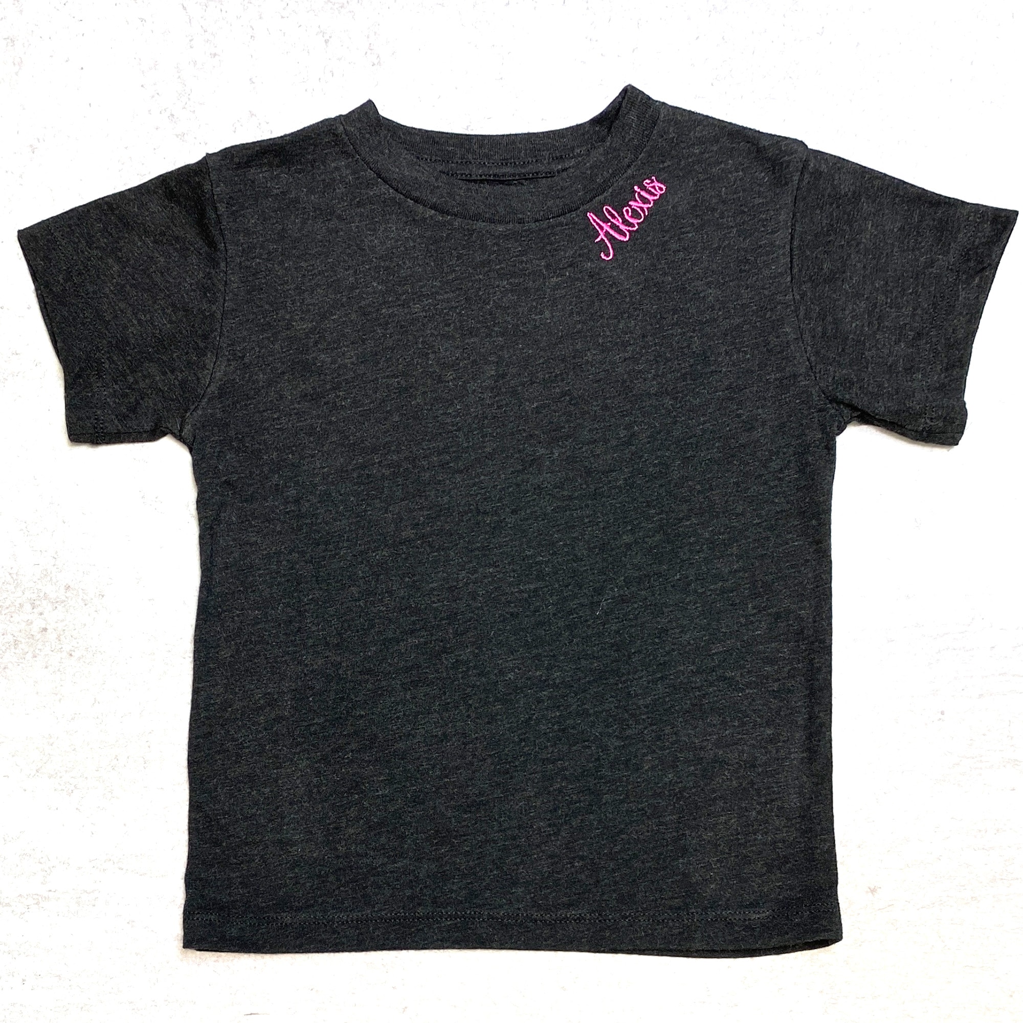 Toddler Triblend Short Sleeve Tee - Embroidered with a Name - MARCELA