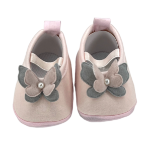 Baby Shoe - Butterfly w/Pearl