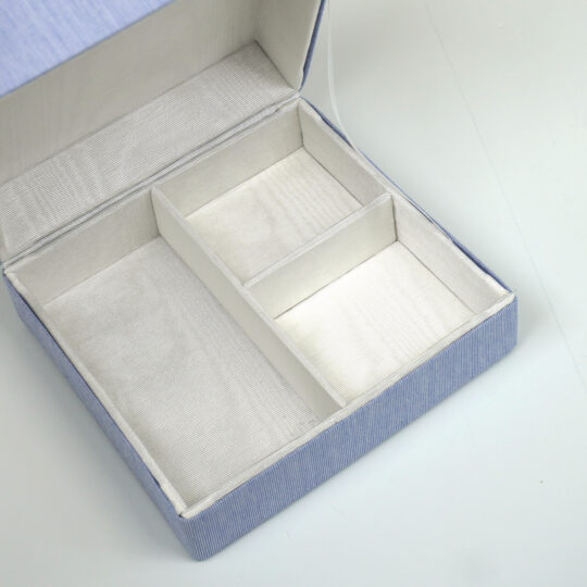 Jewelry Box Micro Stripe Cotton