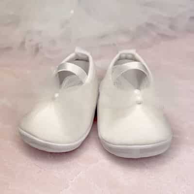 Baby Shoe with Tulle & Pearls