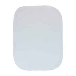 White Pima Burp Cloth