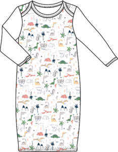 Dinosaur Baby Sleep Gown