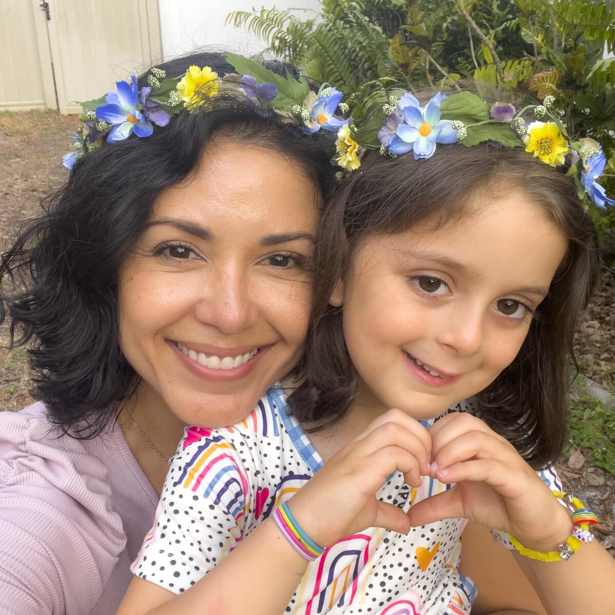 blue-flowers-head-crown-  display picture 3