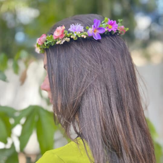 Multi Flowers Head Crown