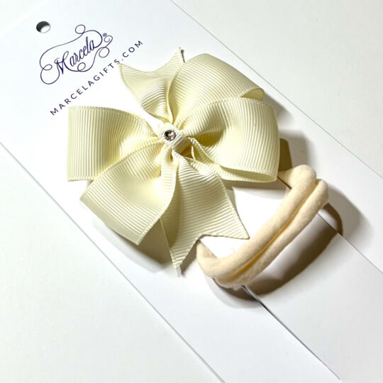 Jersey Knit Headband - Jewel Grosgrain Ribbon