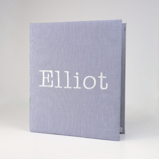 Large Photo Album Micro Stripe Cotton