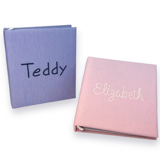 Large Photo Album Micro Stripe Cotton